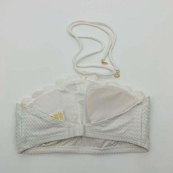Kate spade | White Textured Bikini halter Top | size XS - Picture 3 of 5